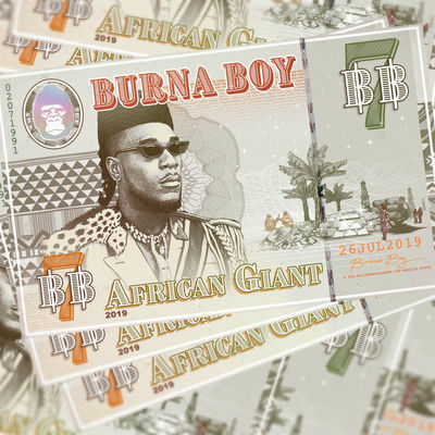 The cover of African Giant by Burna Boy