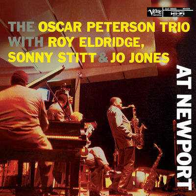 The cover of The Oscar Peterson Trio at Newport by Oscar Peterson