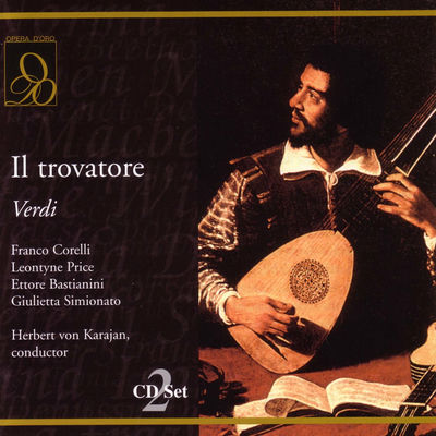The cover of Il trovatore by Giuseppe Verdi