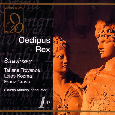 The cover of Oedipus rex by Igor Stravinsky