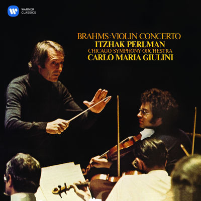 The cover of Brahms: Violin Concerto by Itzhak Perlman