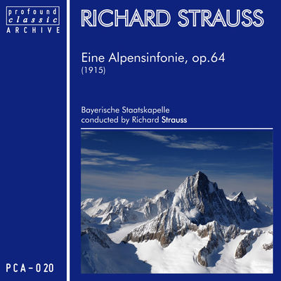 The cover of Eine Alpensinfonie by Richard Strauss