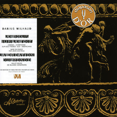 The cover of Le boeuf sur le toit by Darius Milhaud
