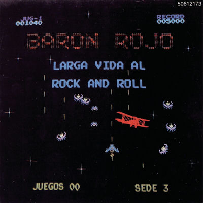 The cover of Larga vida al rock and roll by Barón Rojo