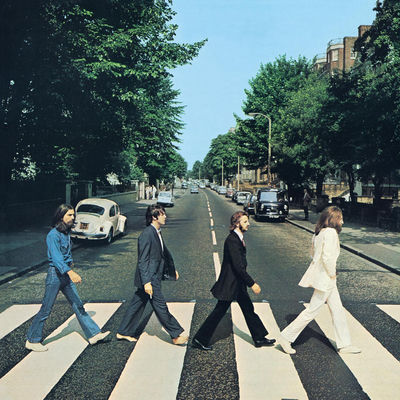 The cover of Abbey Road by The Beatles