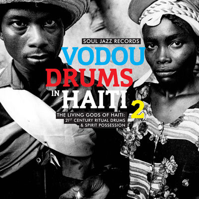 The cover of Vodou Drums in Haiti 2: The Living Gods of Haiti by The Drummers of the Société Absolument Guinin