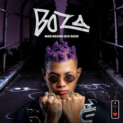 The cover of Más Negro Que Rojo by Boza