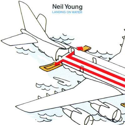The cover of Landing on Water by Neil Young