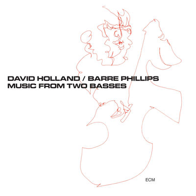 The cover of Music from Two Basses by Dave Holland & Barre Phillips