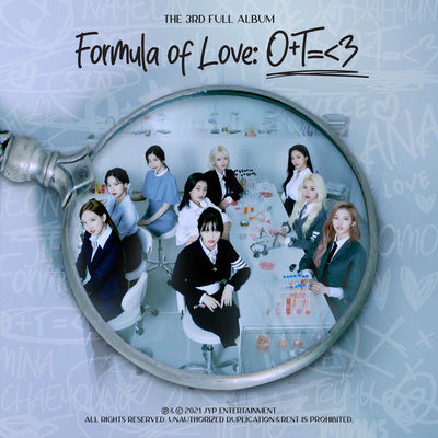 The cover of Formula of Love: O+T=<3 by Twice