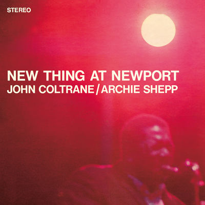 The cover of New Thing at Newport by John Coltrane