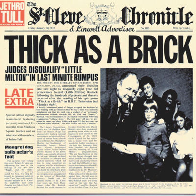The cover of Thick as a Brick by Jethro Tull