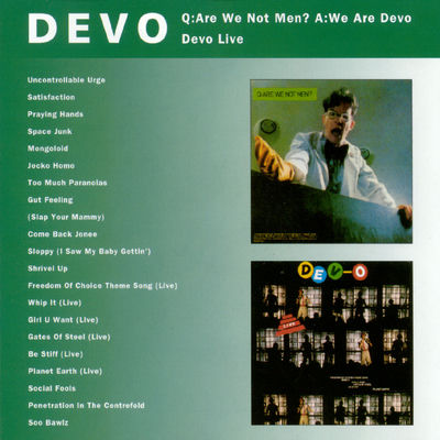 The cover of Q: Are We Not Men? A: We Are Devo! by Devo