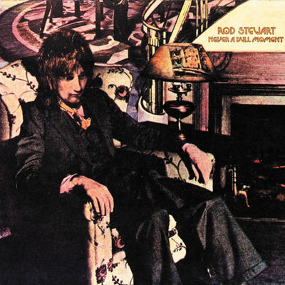 The cover of Never a Dull Moment by Rod Stewart