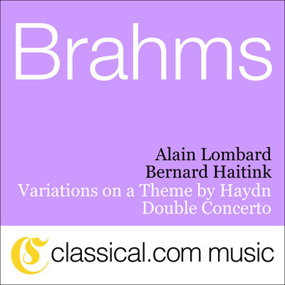 The cover of Double Concerto by Johannes Brahms