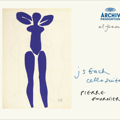 The cover of Bach: The Cello Suites by Pierre Fournier