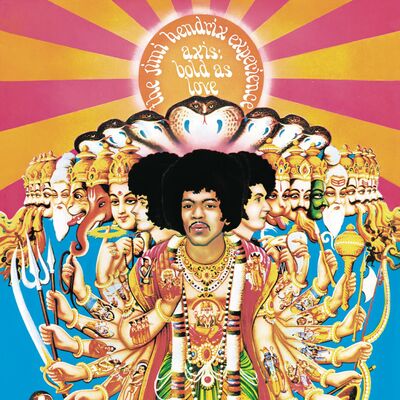 The cover of Axis: Bold As Love by Jimi Hendrix