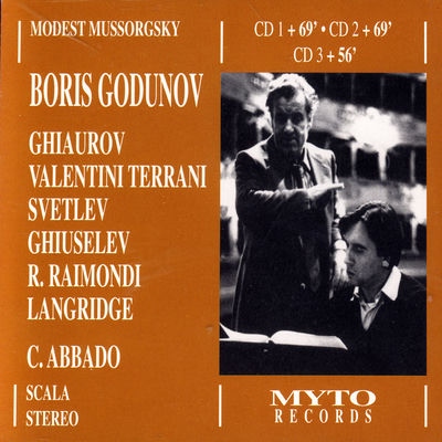 The cover of Boris Godunov by Modest Mussorgsky