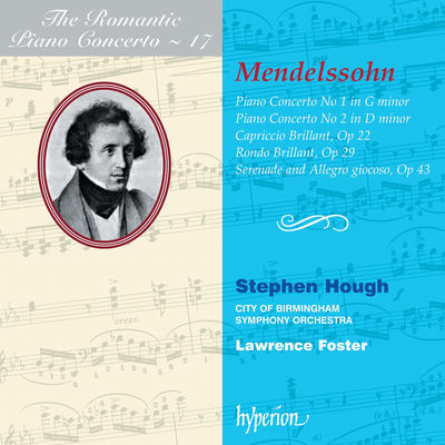 The cover of Piano Concerto no. 1 by Felix Mendelssohn