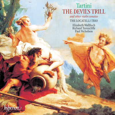 The cover of Tartini: The Devil's Trill & Other Violin Sonatas by The Locatelli Trio