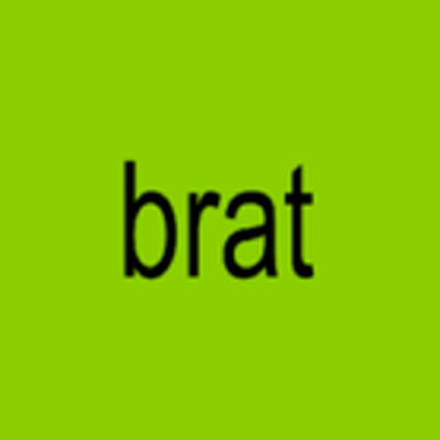 The cover of BRAT by Charli xcx