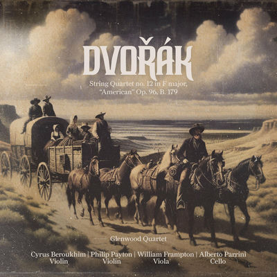 The cover of String Quartet in F major, “American” by Antonín Dvorák