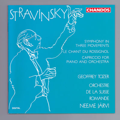 The cover of Symphony in Three Movements by Igor Stravinsky