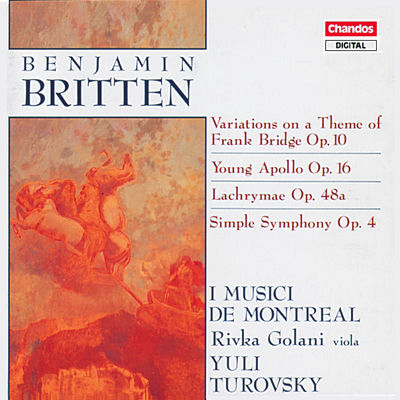 The cover of Variations on a Theme of Frank Bridge by Benjamin Britten
