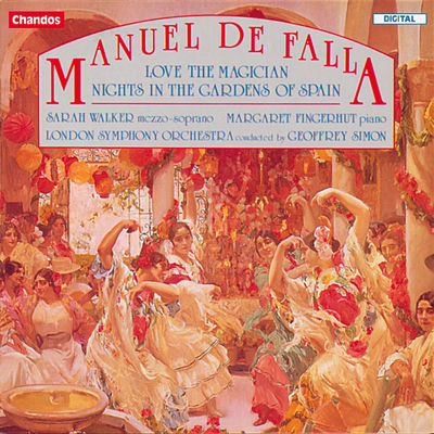 The cover of Nights in the Gardens of Spain by Manuel de Falla
