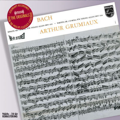 The cover of Bach: Sonatas & Partitas for Solo Violin by Arthur Grumiaux