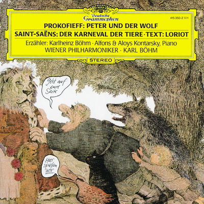 The cover of Peter and the Wolf by Sergei Prokofiev