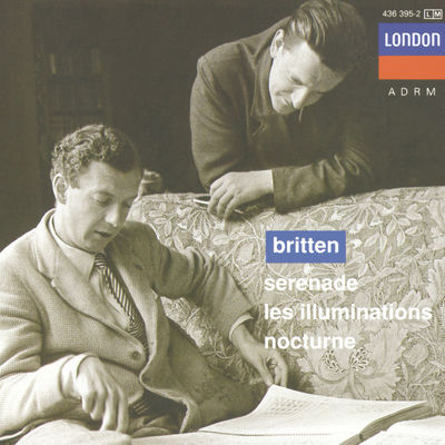 The cover of Les illuminations by Benjamin Britten