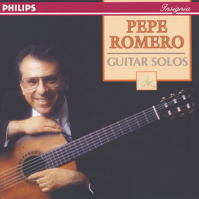 The cover of Guitar Solos: Albéniz, Granados, Romero, Sor by Pepe Romero