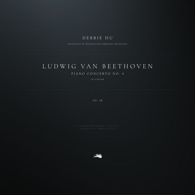 The cover of Piano Concerto no. 4 in G major by Ludwig van Beethoven