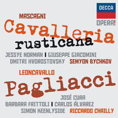 The cover of Cavalleria rusticana by Pietro Mascagni
