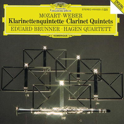 The cover of Mozart / Weber: Clarinet Quintets by Eduard Brunner