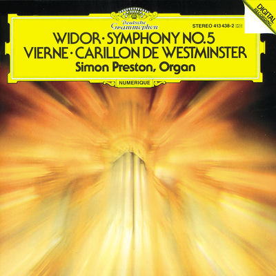 The cover of Symphony no. 5 by Charles-Marie Widor