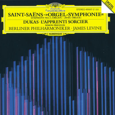 The cover of Symphony no. 3, “Organ” by Camille Saint-Saëns
