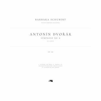 The cover of Symphony no. 8 by Antonín Dvorák