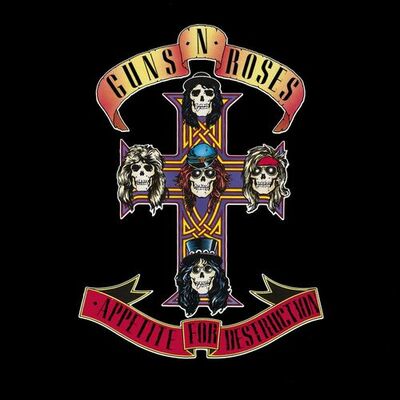 The cover of Appetite For Destruction by Guns N' Roses