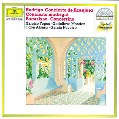The cover of Rodrigo: Concierto de Aranjuez; Concierto madrigal by Narciso Yepes