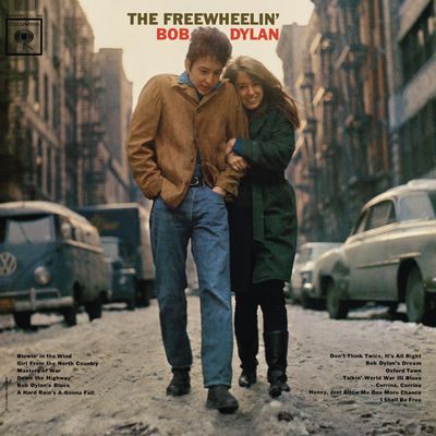 The cover of The Freewheelin' Bob Dylan by Bob Dylan