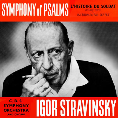 The cover of Symphony of Psalms by Igor Stravinsky