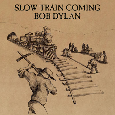 The cover of Slow Train Coming by Bob Dylan