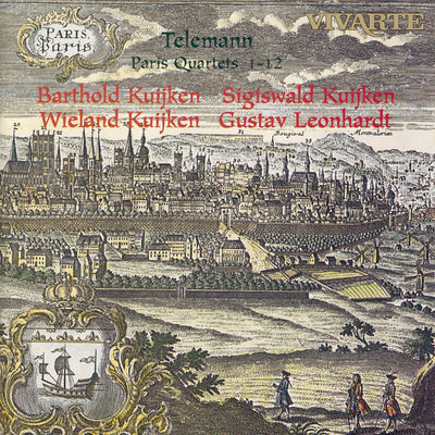 The cover of Paris Quartets by Georg Philipp Telemann