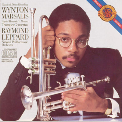 The cover of Haydn, L. Mozart & Hummel: Trumpet Concertos by Wynton Marsalis