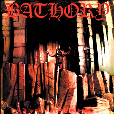 The cover of Under the Sign of the Black Mark by Bathory