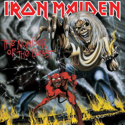 The cover of The Number of the Beast by Iron Maiden