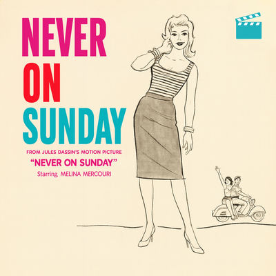The cover of Never on Sunday by Manos Hadjidakis