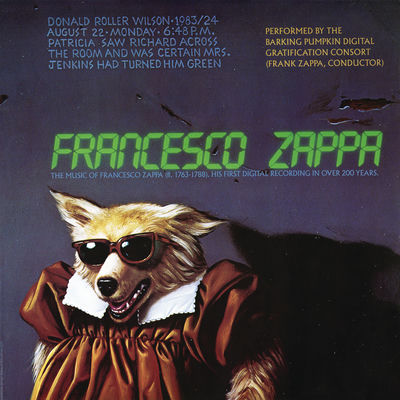 The cover of Francesco Zappa by Frank Zappa